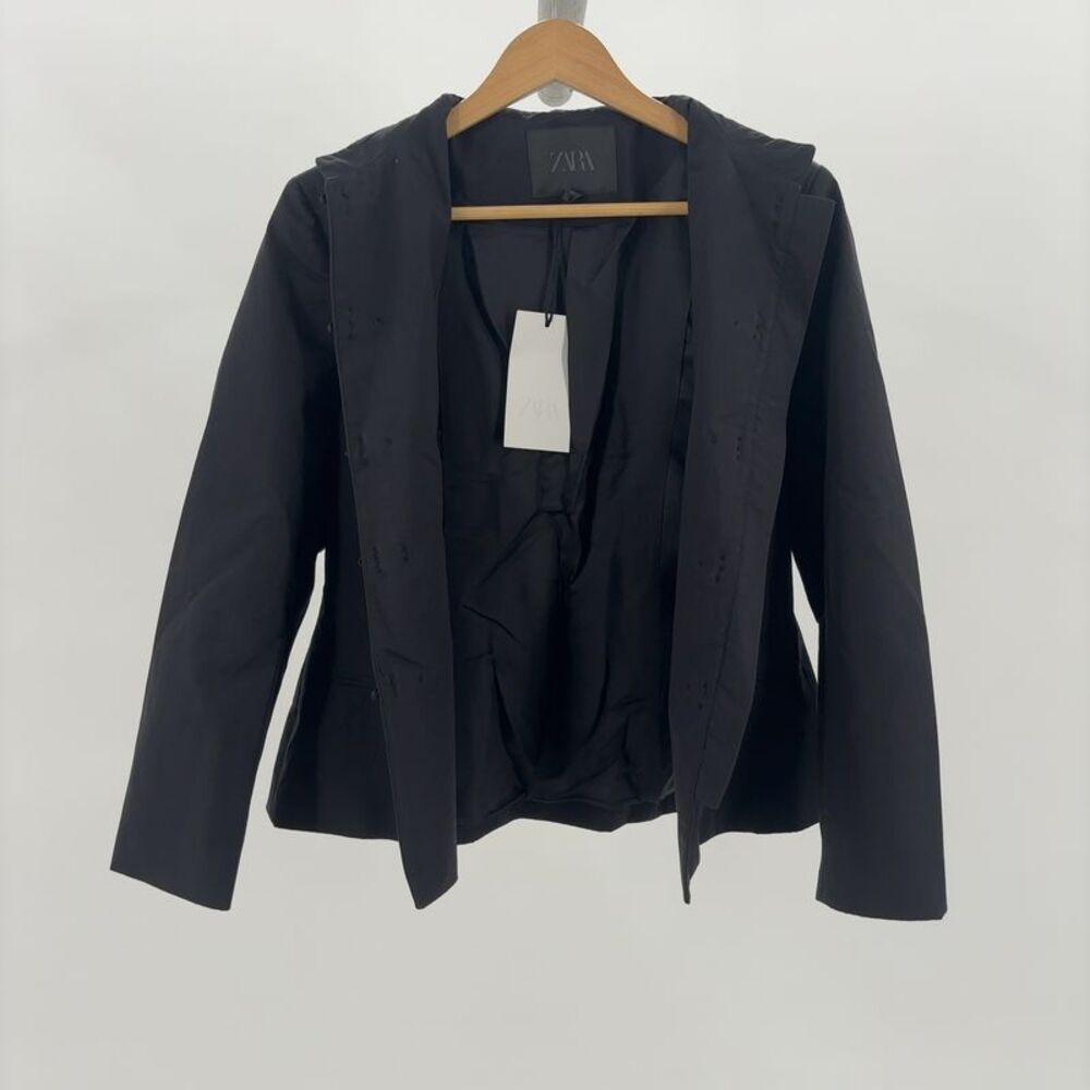 Zara Peplum Blazer with Frog Clasp